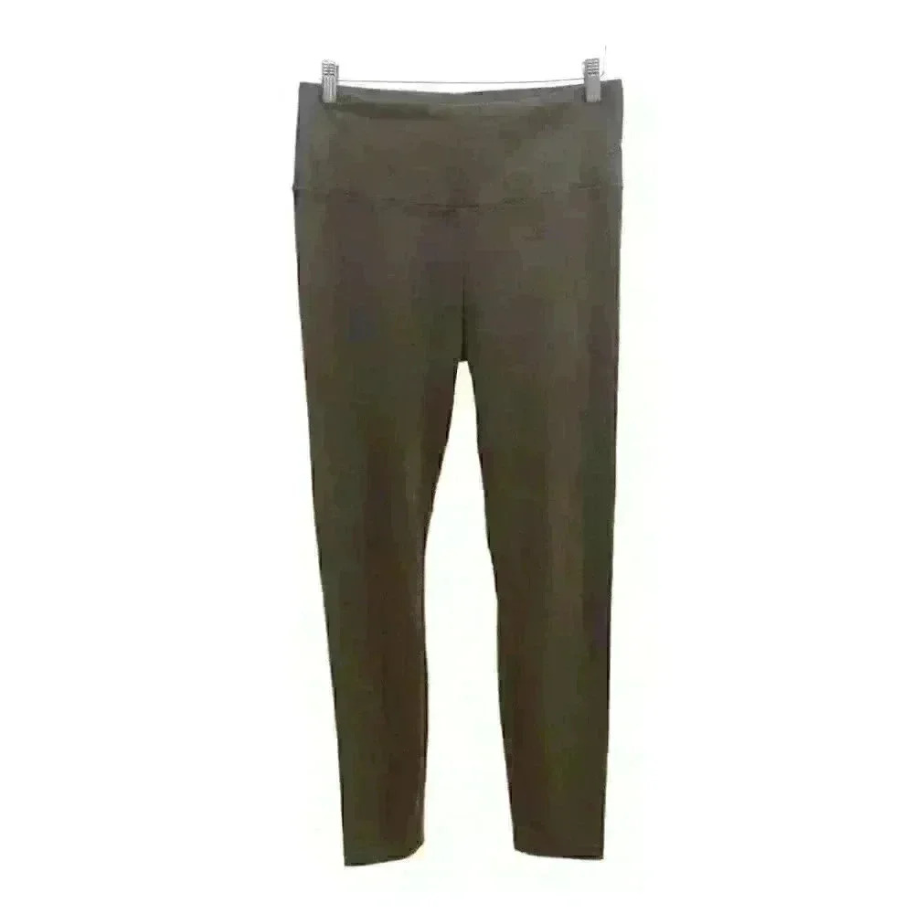 Hilary Radley  Legging Pull On Stretch Faux Suede High Waist Brown - Picture 2 of 10
